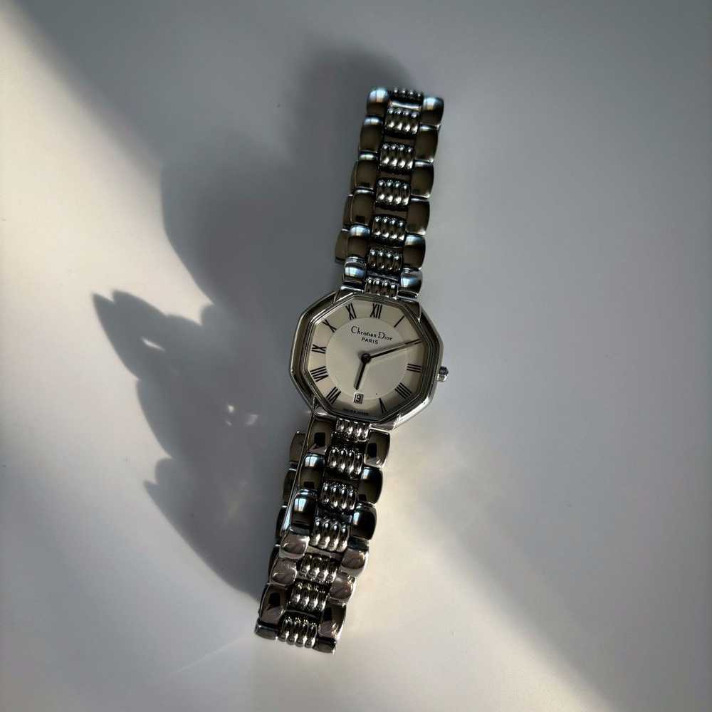 Dior × Vintage Dior 1990s Silver Stainless steel … - image 5