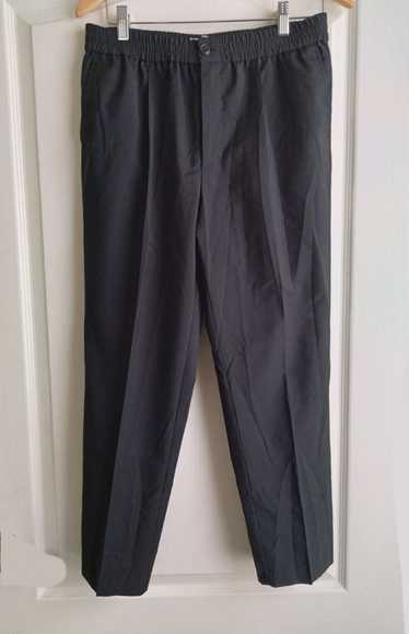 AMI Light Wool Drawstring Pants Black size 38 46