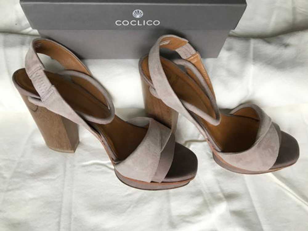 Coclico Uhoh Heel - Faun Leather & Stone Suede - image 7