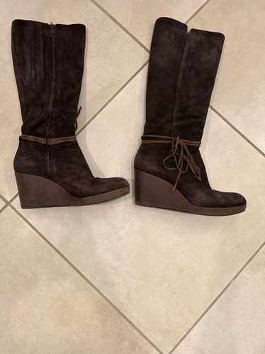Coclico Suede wedge tall boot