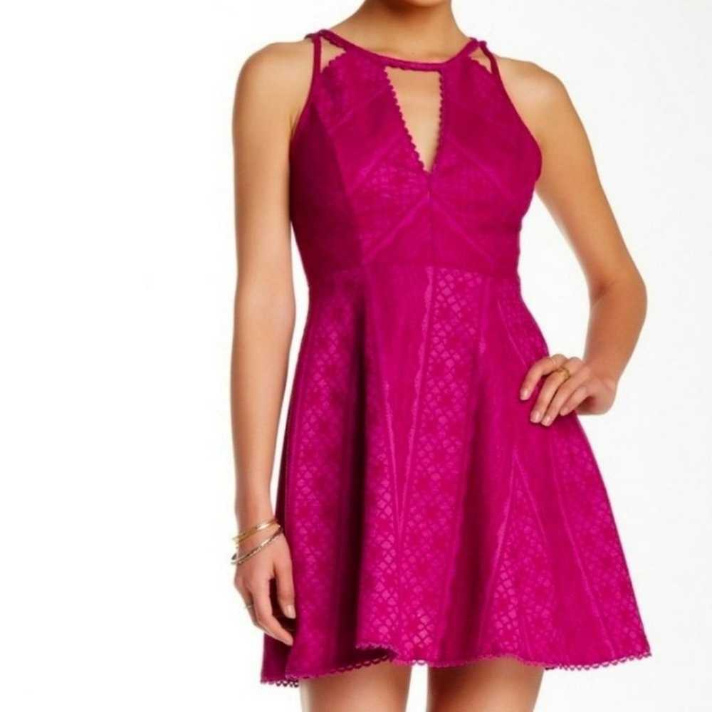 Free People Miss Connections Fuscia Hot Pint Skat… - image 3