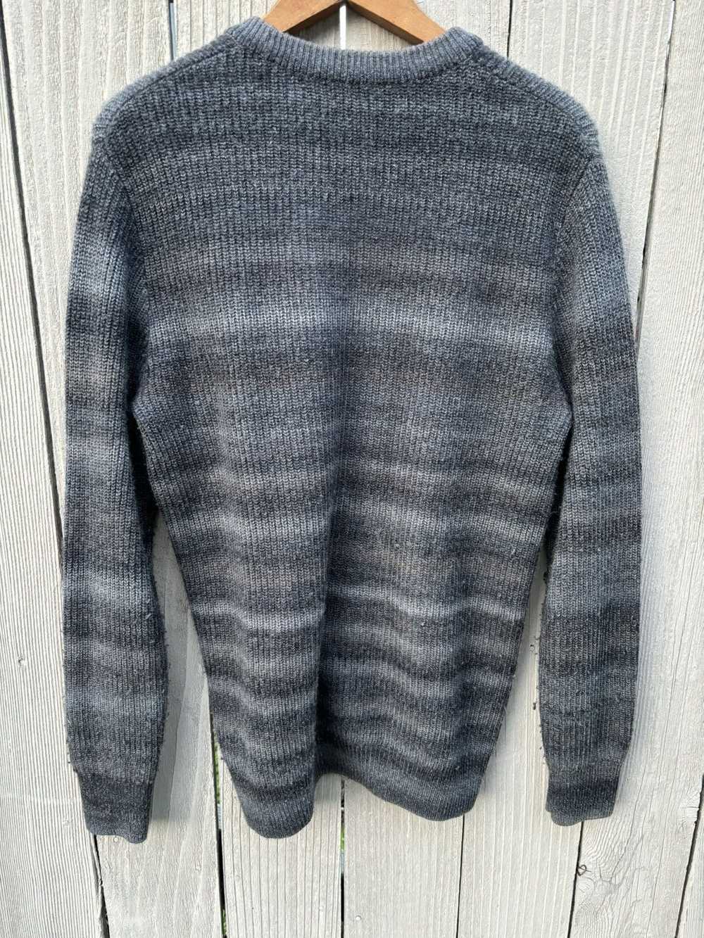 Vince Grey Striped Cashmere Blend Sweater - image 2