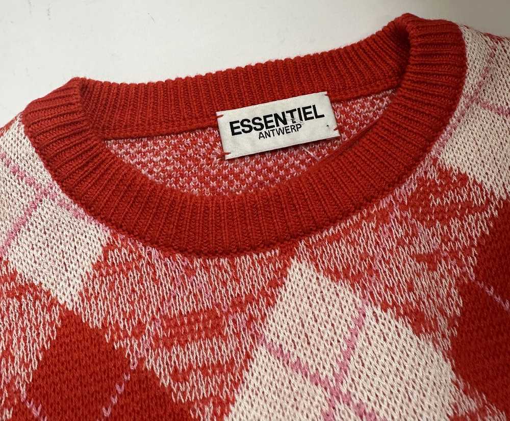 Essentiel Antwerpen Rhombus Red Sweater - image 4