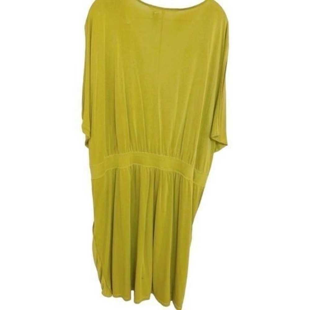 Rachel Roy Blouson Dress Lime Chartreuse Ruched G… - image 2