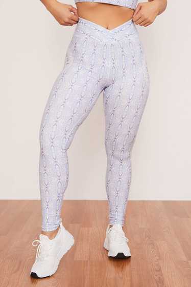 Wolven Aquarius Ruched Crossover Legging