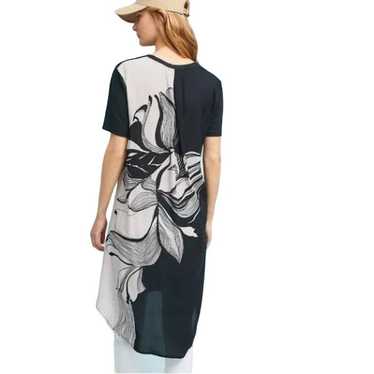 T.LA ANTHROPOLOGIE $98 Woven V-Neck Tunic Dress B… - image 1