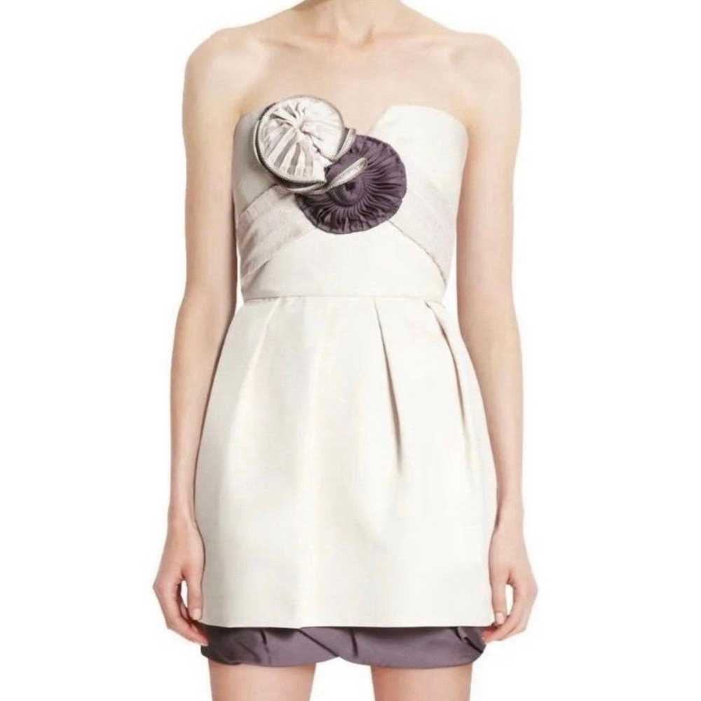 BCBG Maxazria Runway Collection Strapless Dress w… - image 1