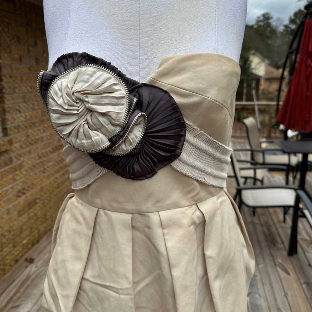 BCBG Maxazria Runway Collection Strapless Dress w… - image 3