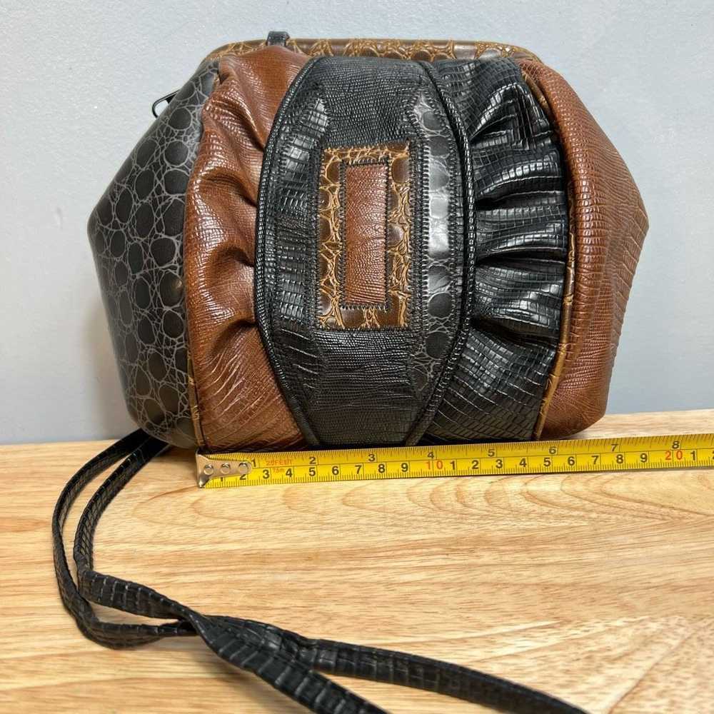 Vintage Vintage Crossbody Purse, Patchwork Emboss… - image 12