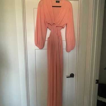 Vici Collection Coral Cut-out Maxi Dress