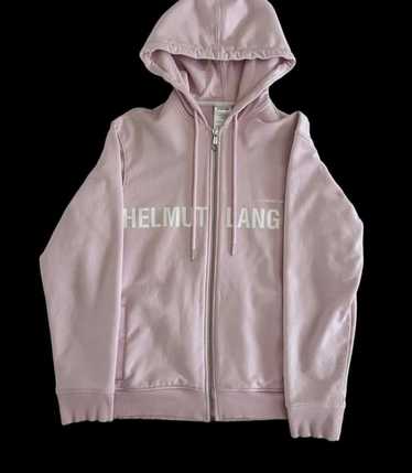 Helmut Lang helmut lang pink zip up hoodie - image 1