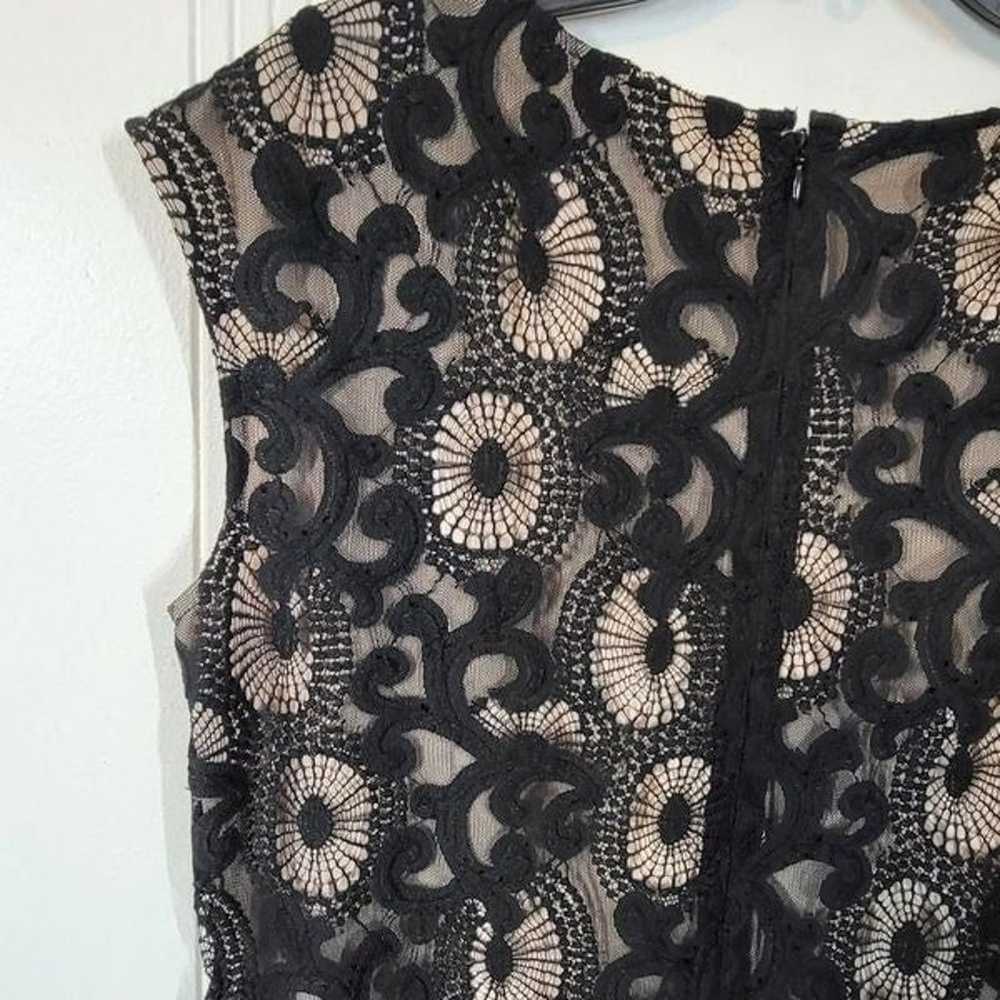 Ann Taylor Loft Black Lace Sleeveless Dress - image 4