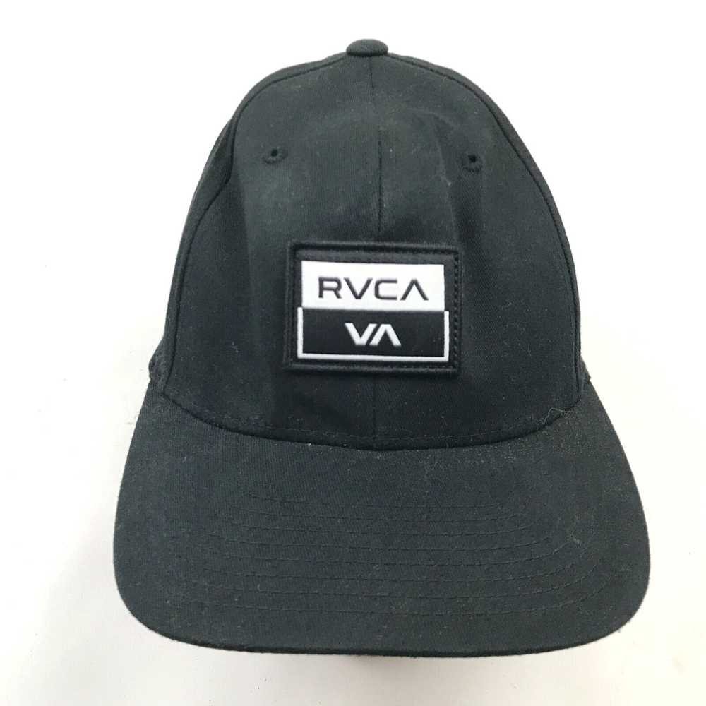 Rvca RVCA Hat Cap Stretch Fit Black White Casual … - image 1