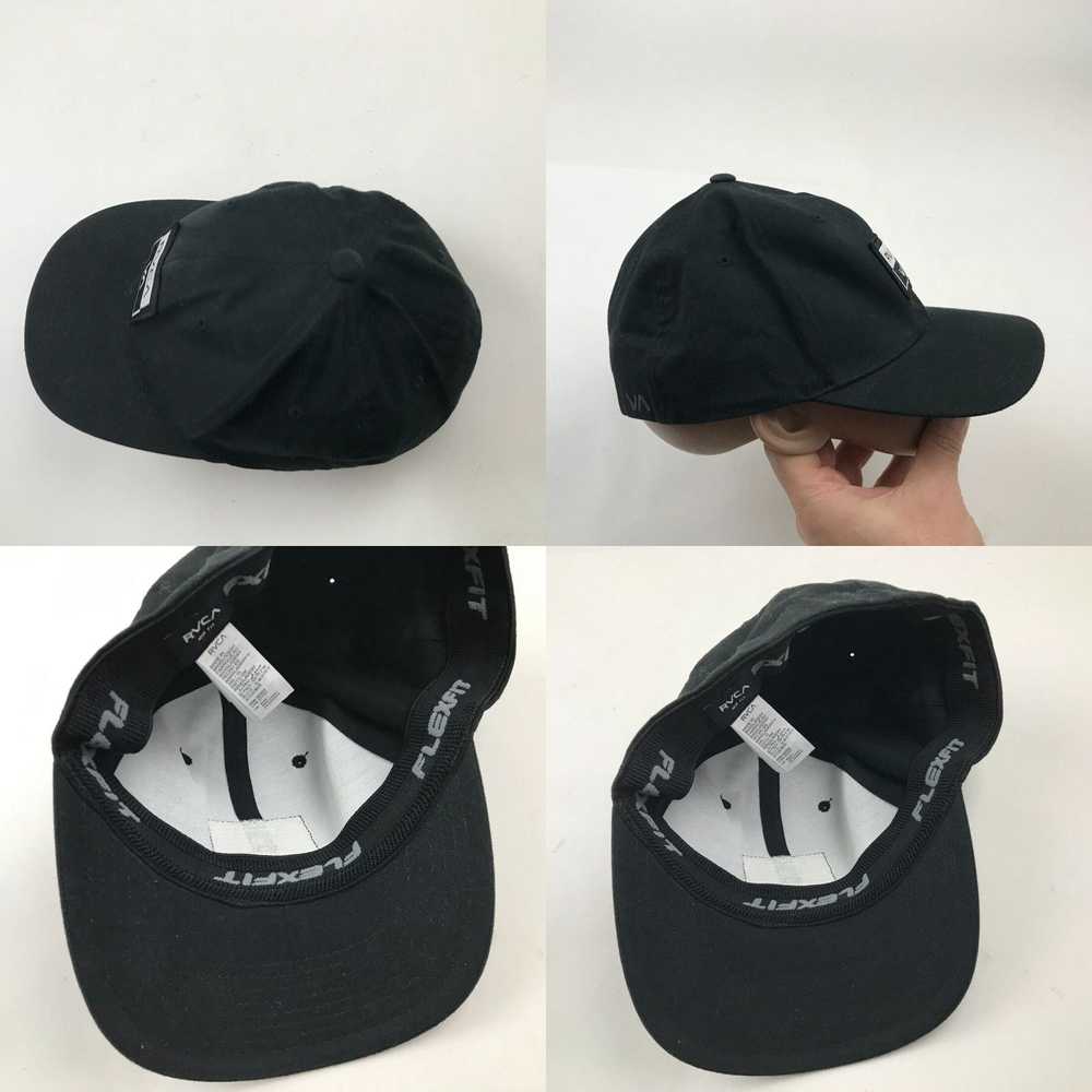 Rvca RVCA Hat Cap Stretch Fit Black White Casual … - image 4