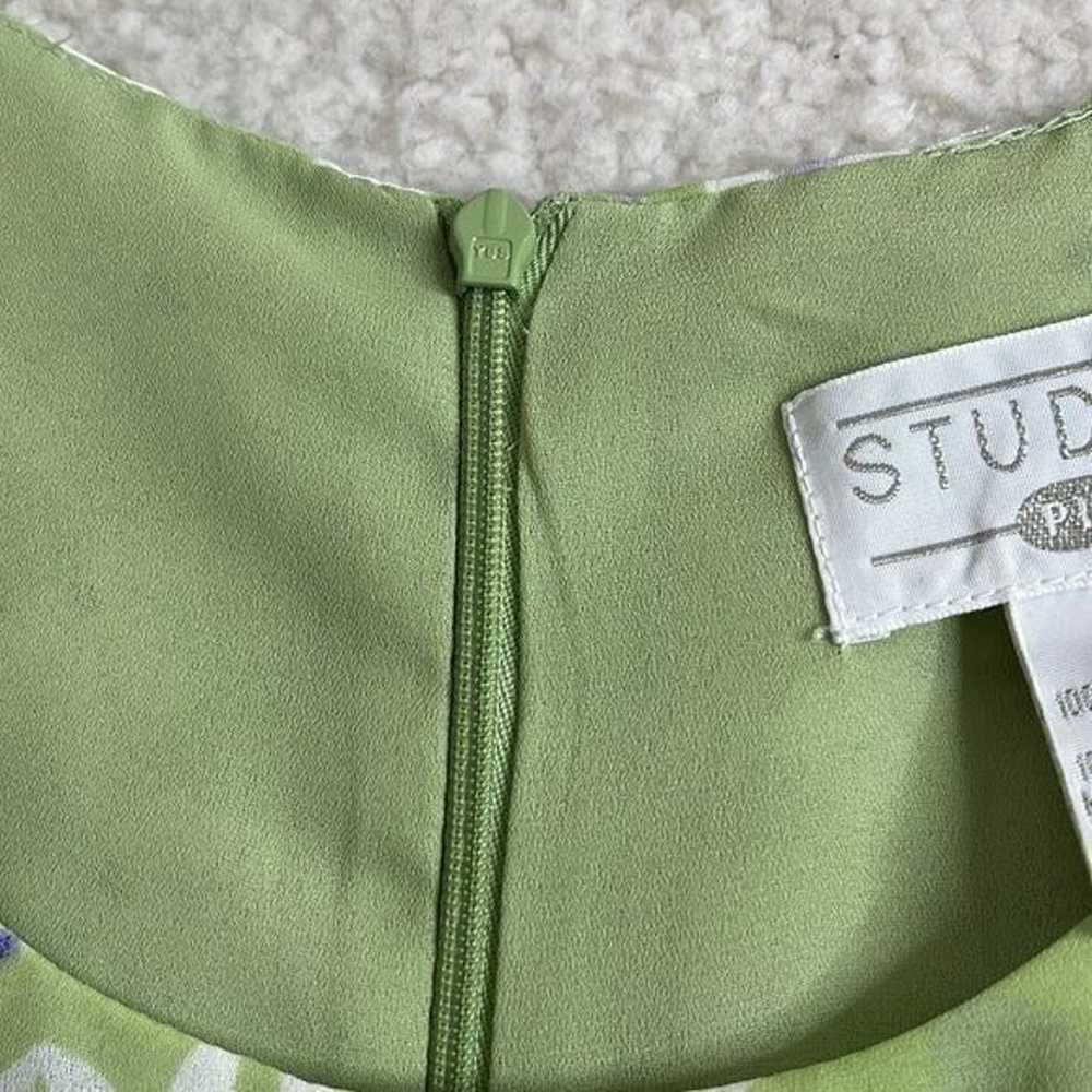 Studio C Womens Maxi Dress Green Zipper Lined 22W… - image 6