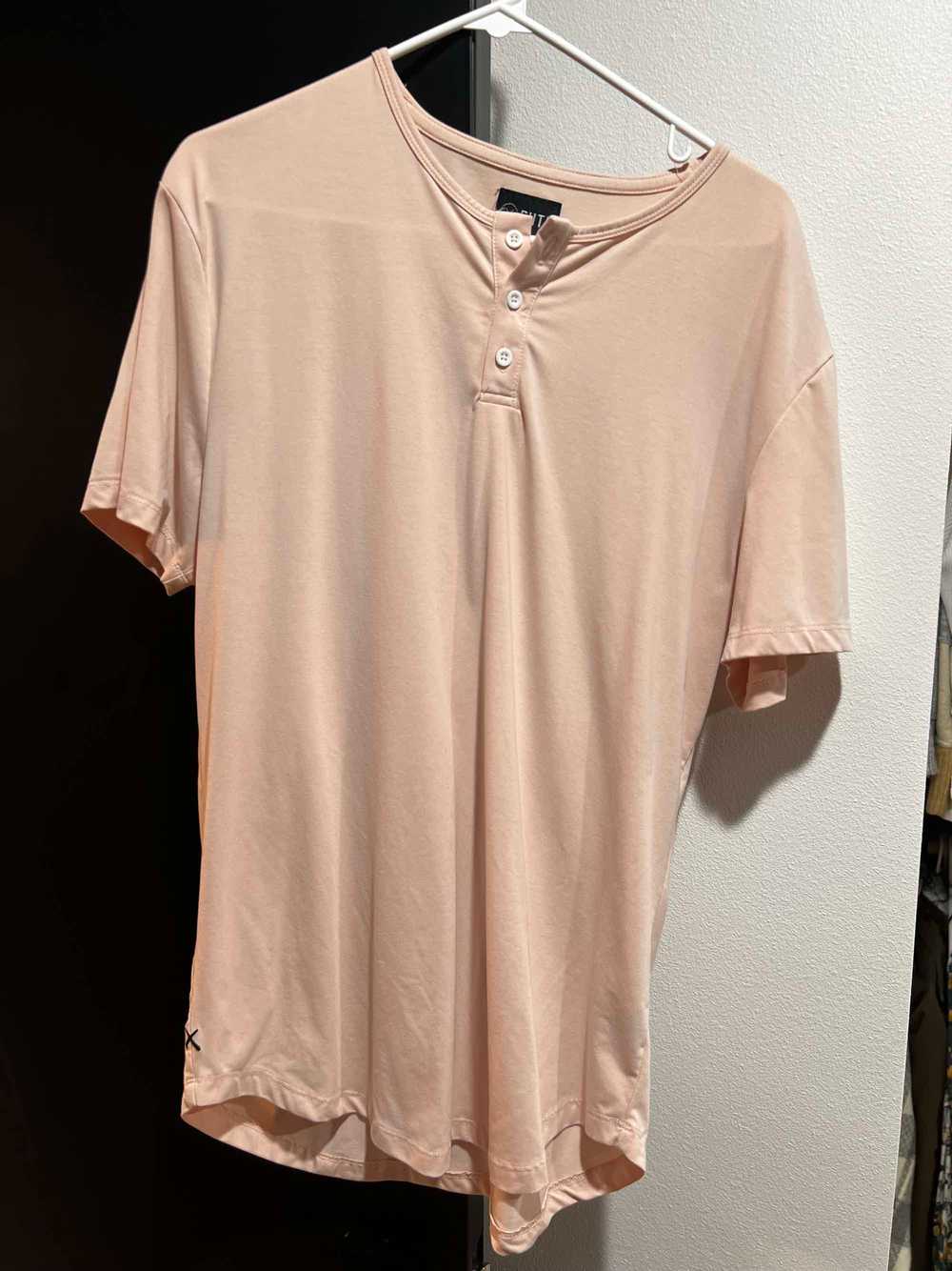 CUTS Peach color Henley curve hem - large - image 2