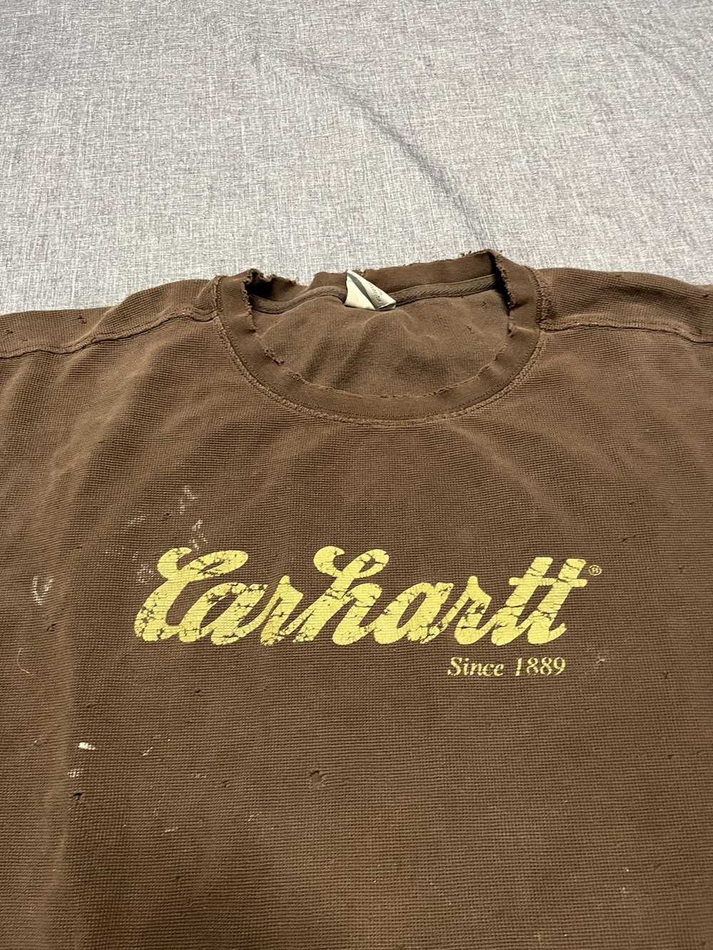 Carhartt × Vintage Vintage carhartt longsleeve sh… - image 3