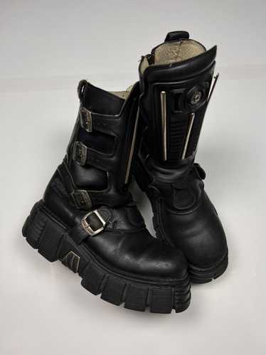 VINTAGE NEW ROCK GOTH ENGINEER BOOTS - ファッション