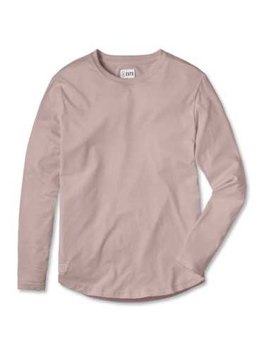 CUTS Pima Long Sleeve Curve-Hem Tee | Winter Sols… - image 1