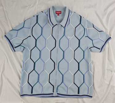 Supreme SUPREME HEX ZIP UP POLO - image 1