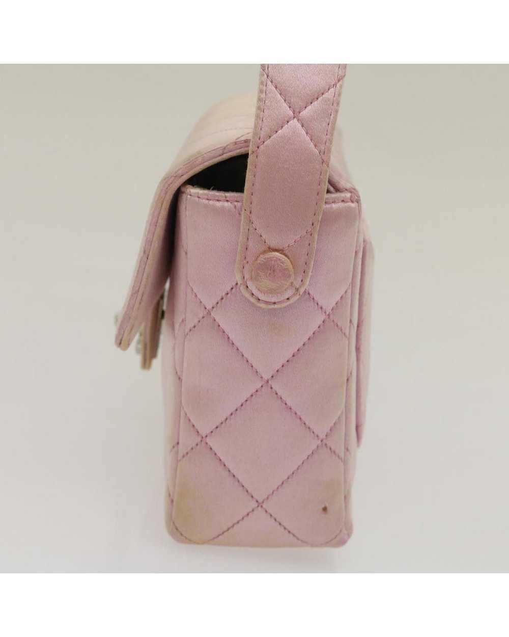 Chanel Matelasse Silk Satin Pink Hand Bag - image 3