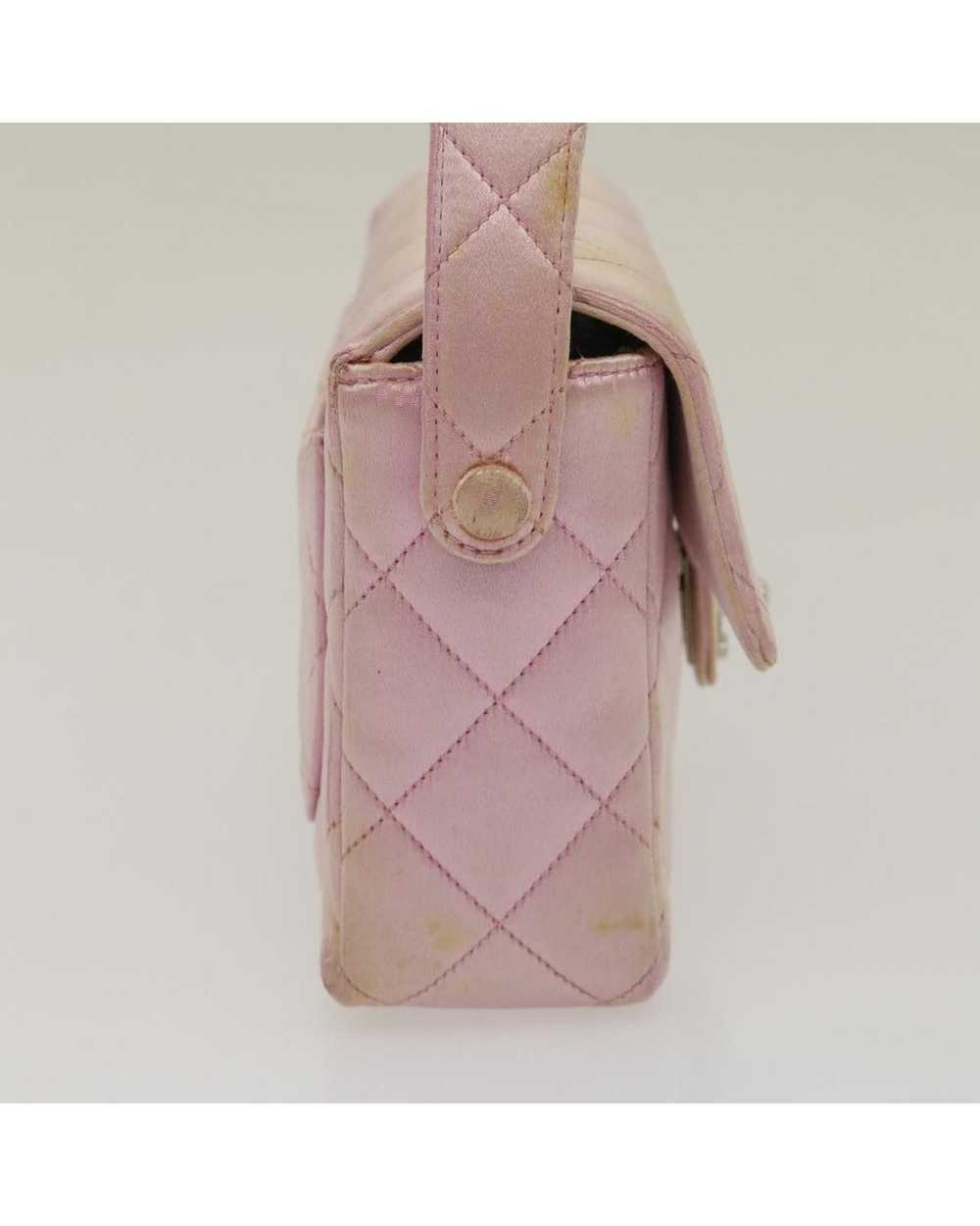Chanel Matelasse Silk Satin Pink Hand Bag - image 5