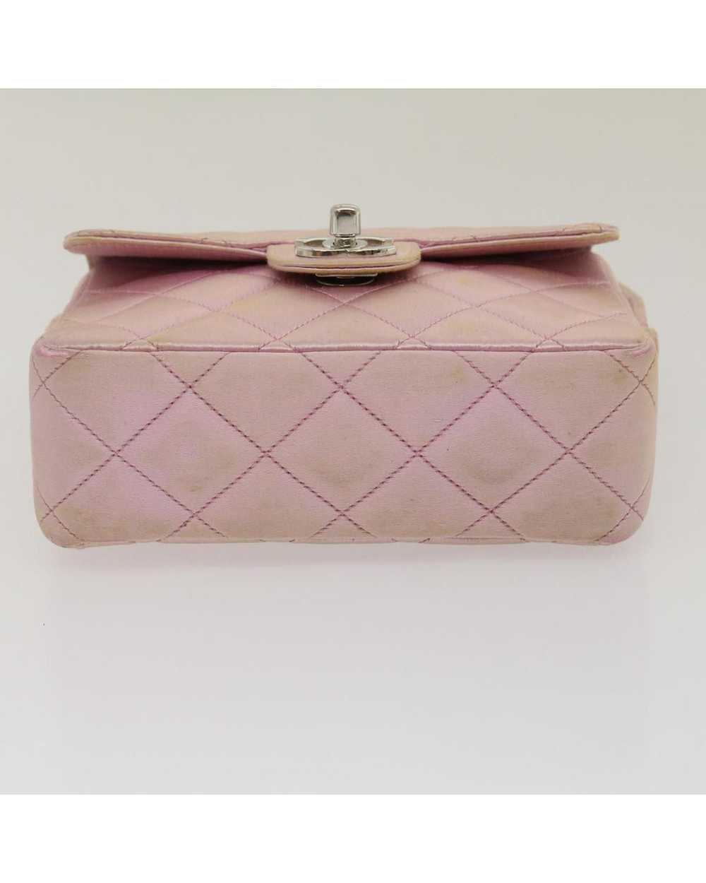 Chanel Matelasse Silk Satin Pink Hand Bag - image 6