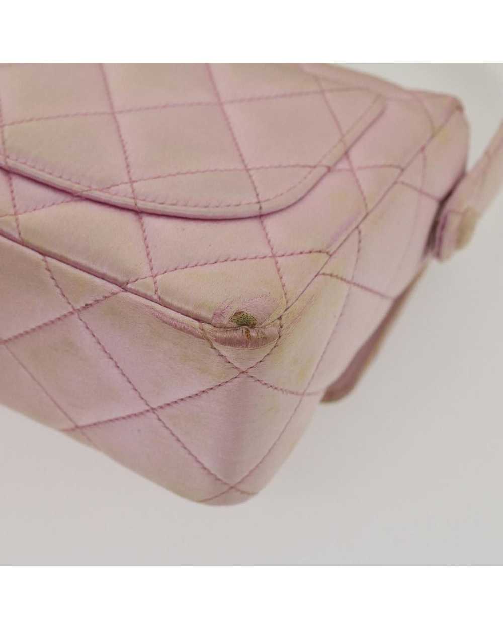 Chanel Matelasse Silk Satin Pink Hand Bag - image 9
