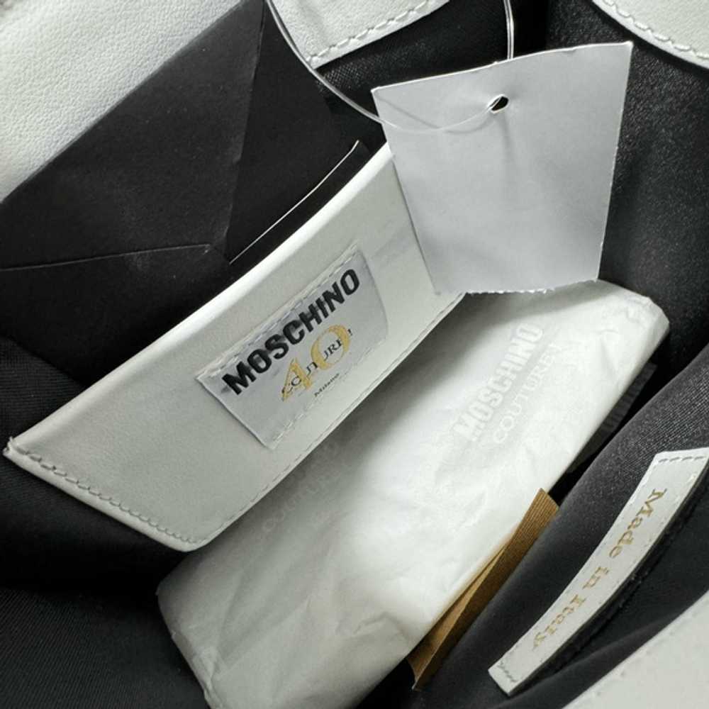 Moschino Moschino Logo-Embossed Tote Bag White - image 10