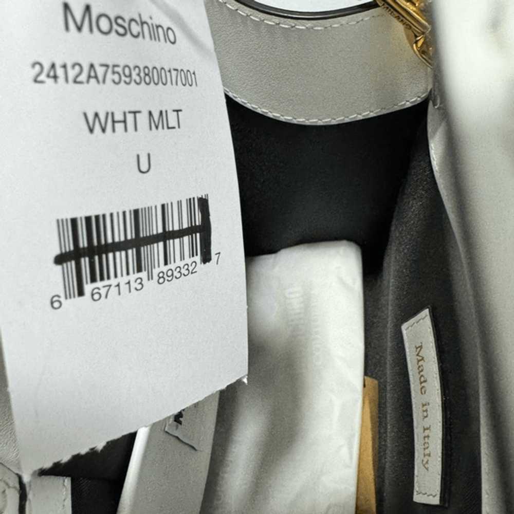 Moschino Moschino Logo-Embossed Tote Bag White - image 8