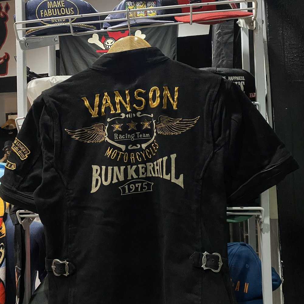 Vanson Leathers Vtg VANSON COTTONS MOTORCYCLES Bo… - image 3