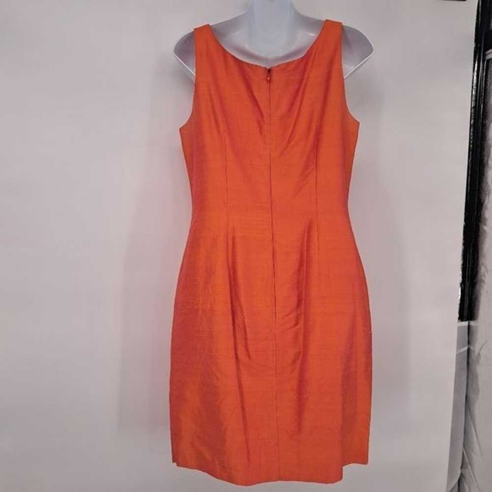 Vintage Andrea Behar Orange Duochrome 100% Silk D… - image 3