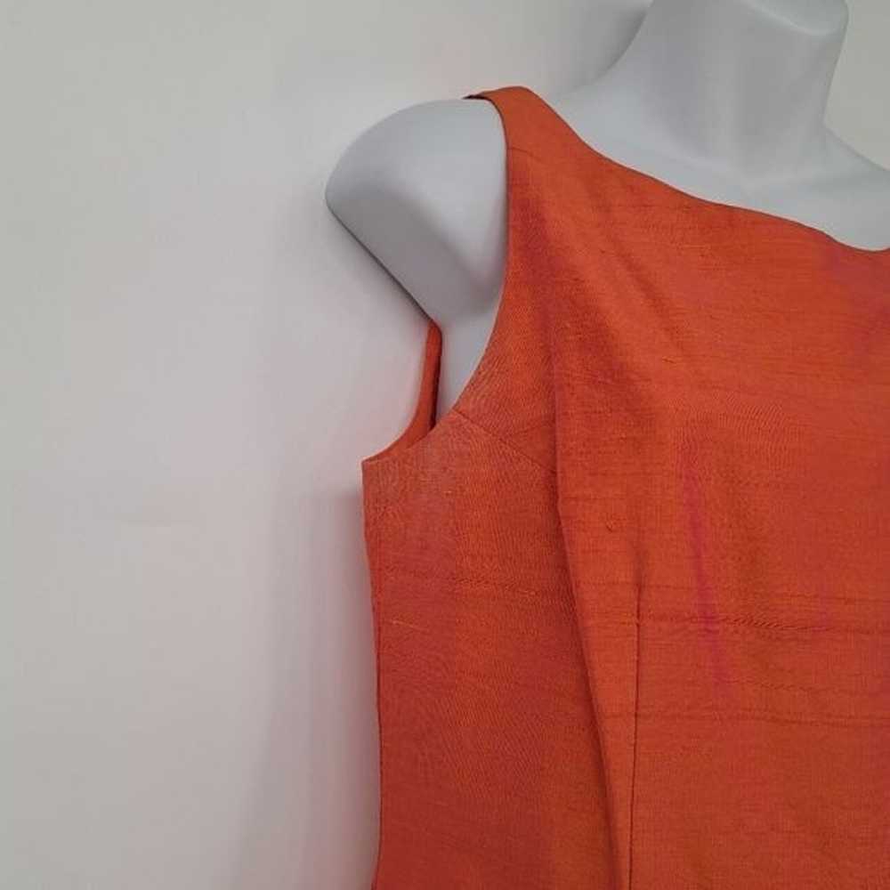 Vintage Andrea Behar Orange Duochrome 100% Silk D… - image 4