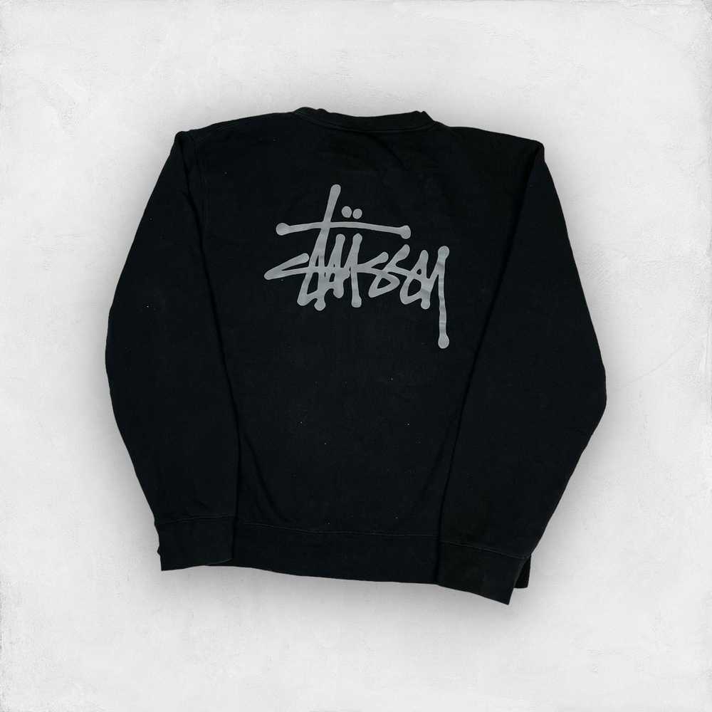 Streetwear × Stussy Stussy Men's Black Cotton Cre… - image 1