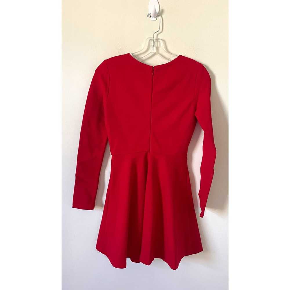 Lulus Long Sleeve Fit and Flare Mini Dress Red Si… - image 2