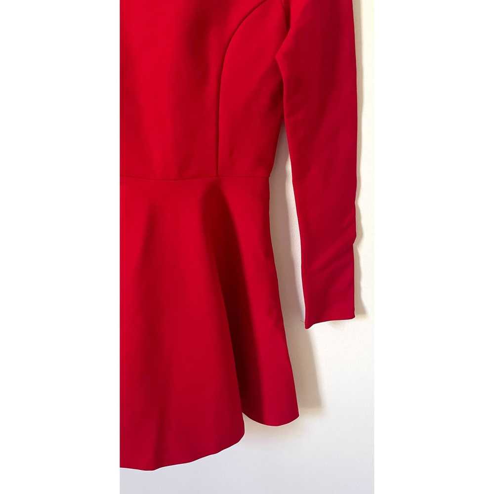 Lulus Long Sleeve Fit and Flare Mini Dress Red Si… - image 4