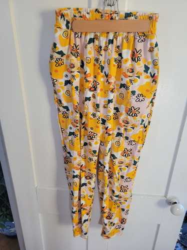 Nooworks Vittoria Daisy Print Yellow Floral Jogger
