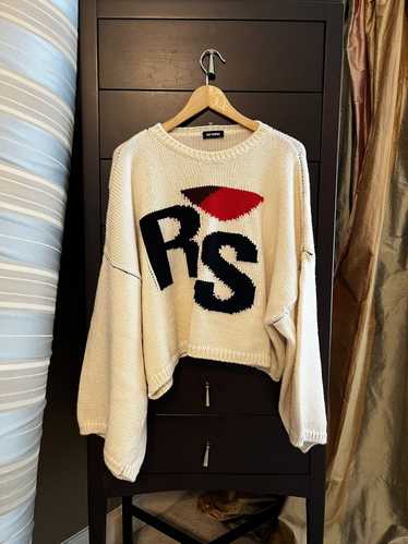 Raf Simons Raf Simons Cropped Knitted RS Sweater