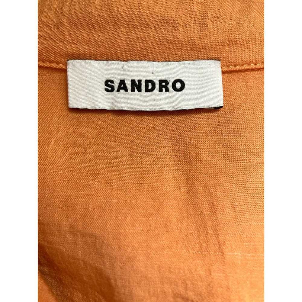 Sandro Sigrid Collared Twist Front Short Sleeve L… - image 8