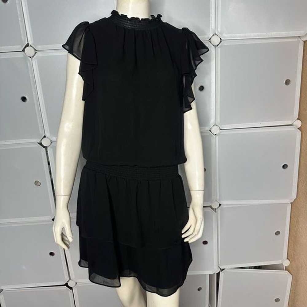 1. State Flutter Sleeve Dress Black Size Large - image 1