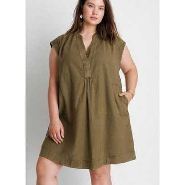 Anthropologie Army Green Kimber Dress