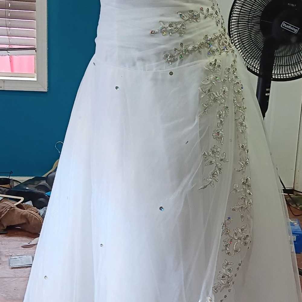 Princess Style Wedding Dress Previously Owned - image 1