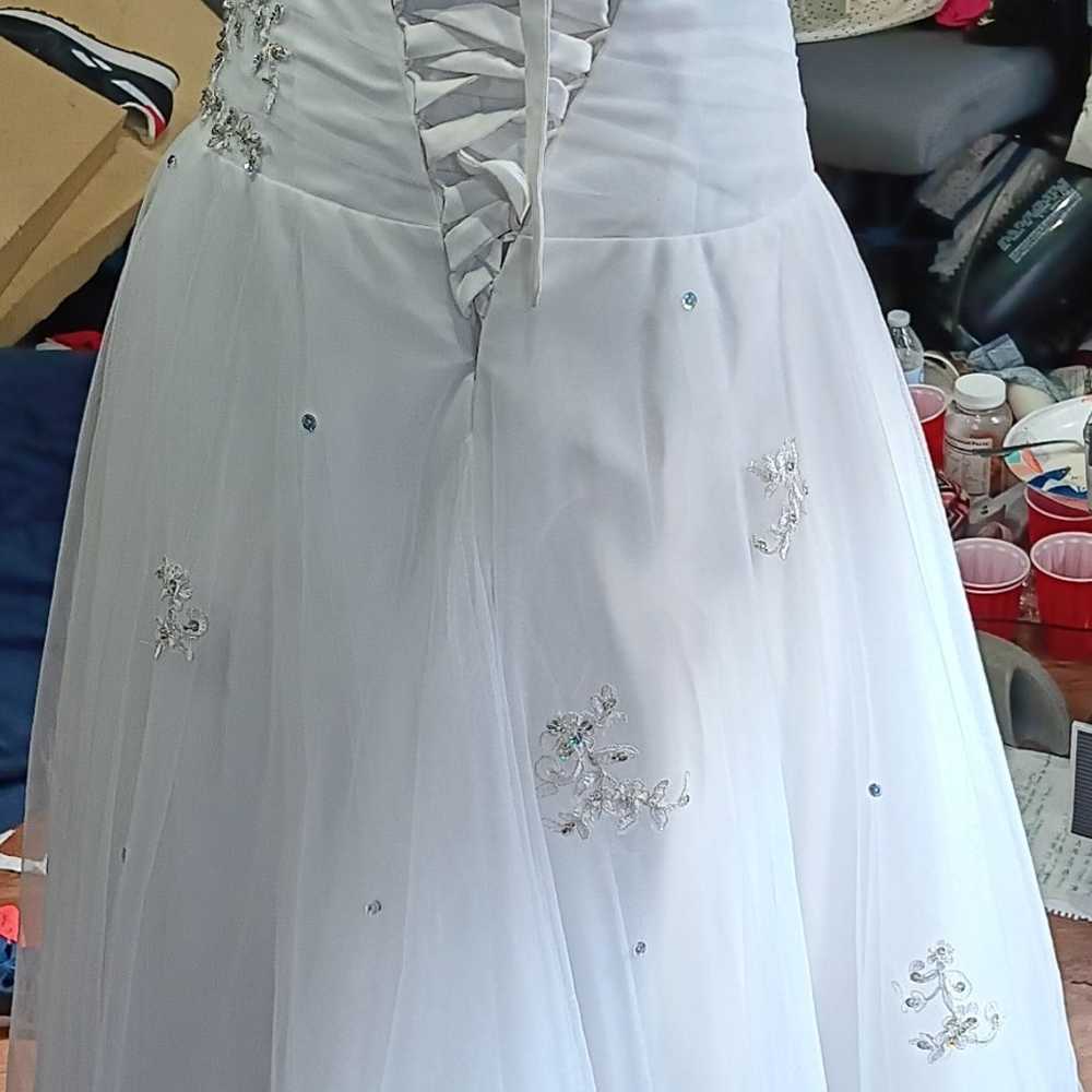 Princess Style Wedding Dress Previously Owned - image 2