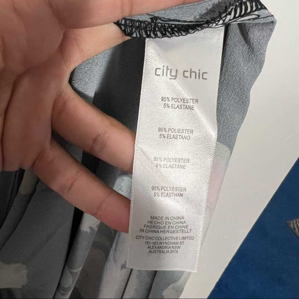 City Chic Floral Wrap Maxi Dress Hi Low Size M/18 - image 12