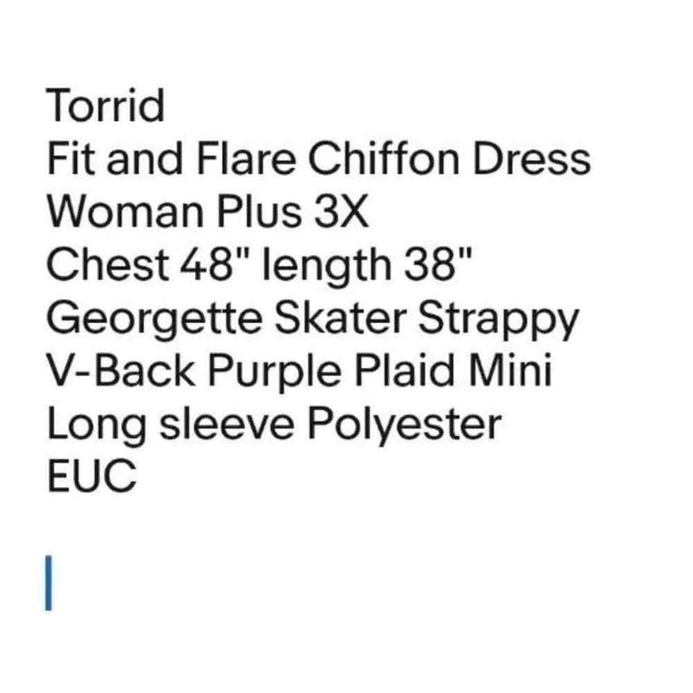 Torrid Mini Dress Woman Plus 3X Georgette Skater … - image 8