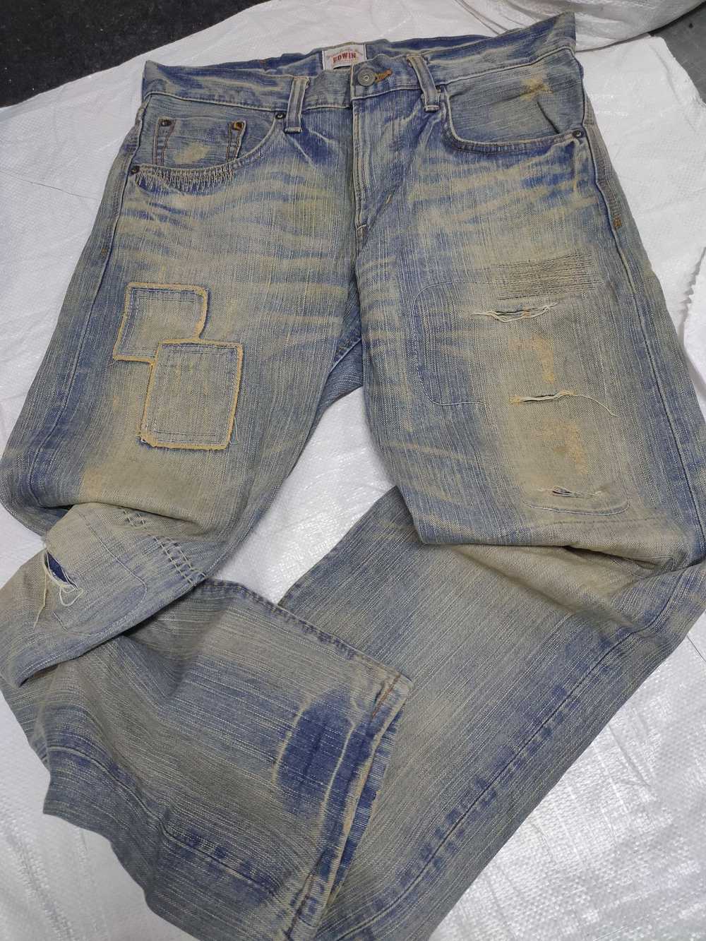 Distressed Denim × Edwin Vintage Edwin distressed… - image 3