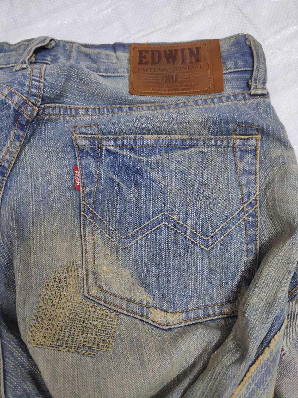 Distressed Denim × Edwin Vintage Edwin distressed… - image 4