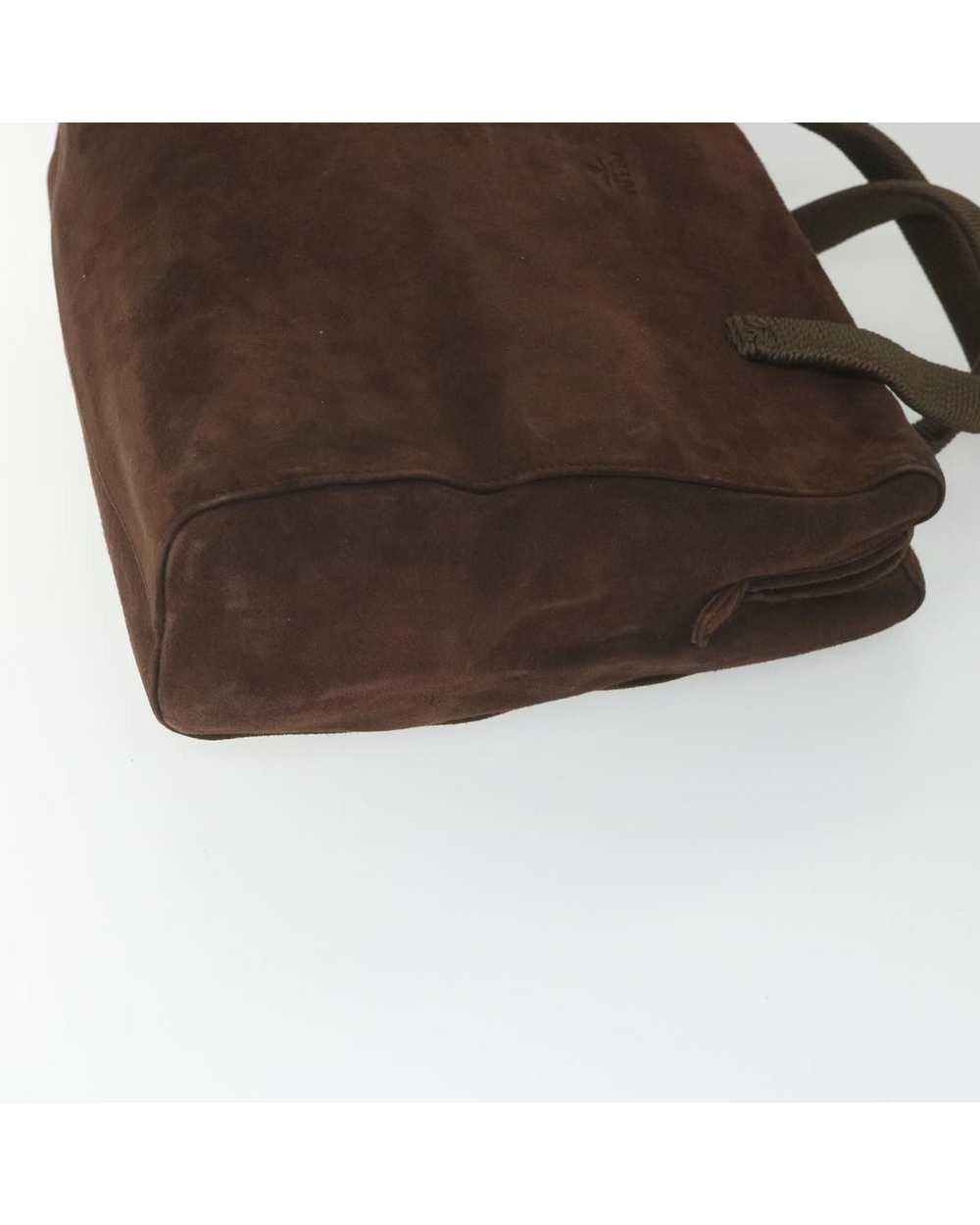 Prada Brown Suede Hand Bag with Accessories and I… - image 3