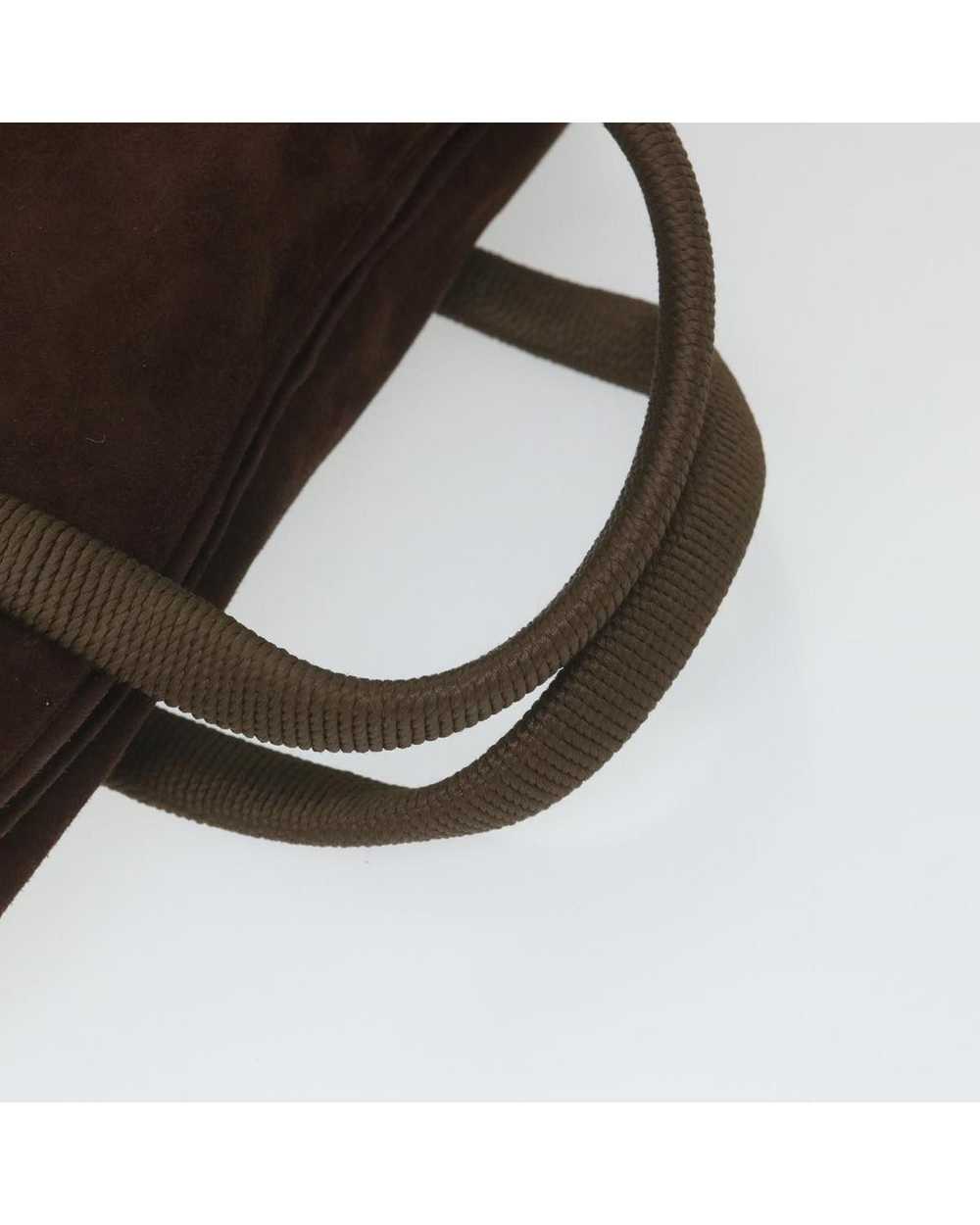 Prada Brown Suede Hand Bag with Accessories and I… - image 7