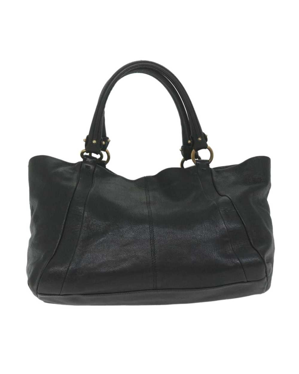 Salvatore Ferragamo Black Leather Tote Bag by Ita… - image 3